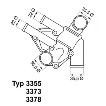 Thermostat d'eau WAHLER 3355.80D