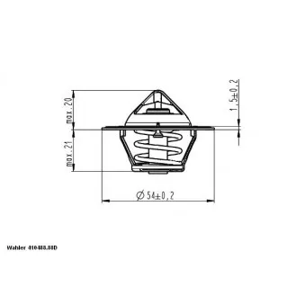 Thermostat d'eau WAHLER 410488.88D