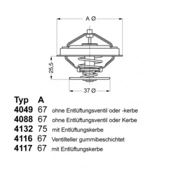 Thermostat d'eau WAHLER 4117.80D