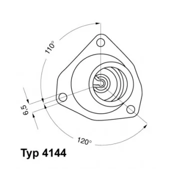 Thermostat d'eau WAHLER 4144.92D