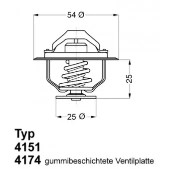 Thermostat d'eau WAHLER 4174.79D