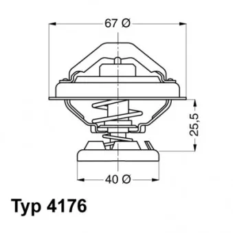 Thermostat d'eau WAHLER 4176.80D