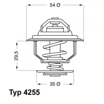 Thermostat d'eau WAHLER 4255.82D