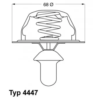 Thermostat d'eau WAHLER 4447.85D