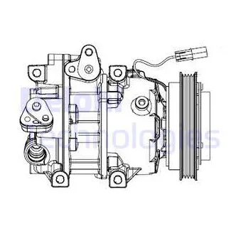 Compresseur, climatisation DELPHI CS20493