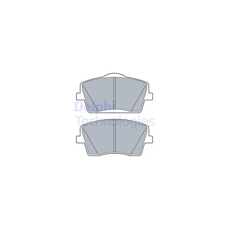 Jeu de 4 plaquettes de frein avant DELPHI LP3515