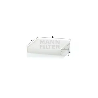 Filtre, air de l'habitacle MANN-FILTER CU 1827