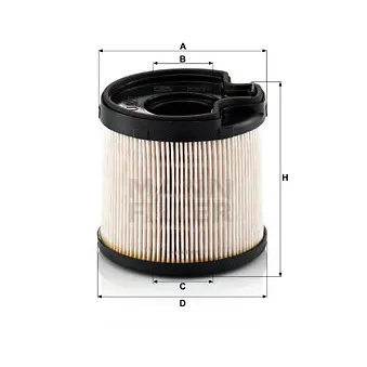 Filtre à carburant MANN-FILTER PU 922 x