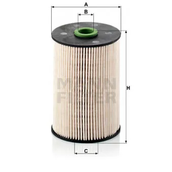 Filtre à carburant MANN-FILTER PU 936/1 x