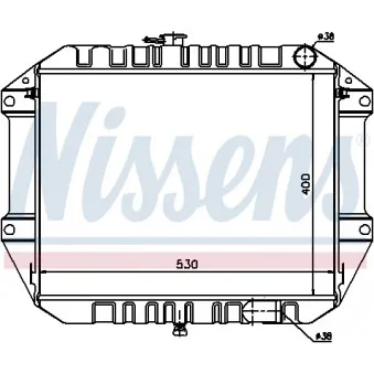 Radiateur, refroidissement du moteur NISSENS 61761