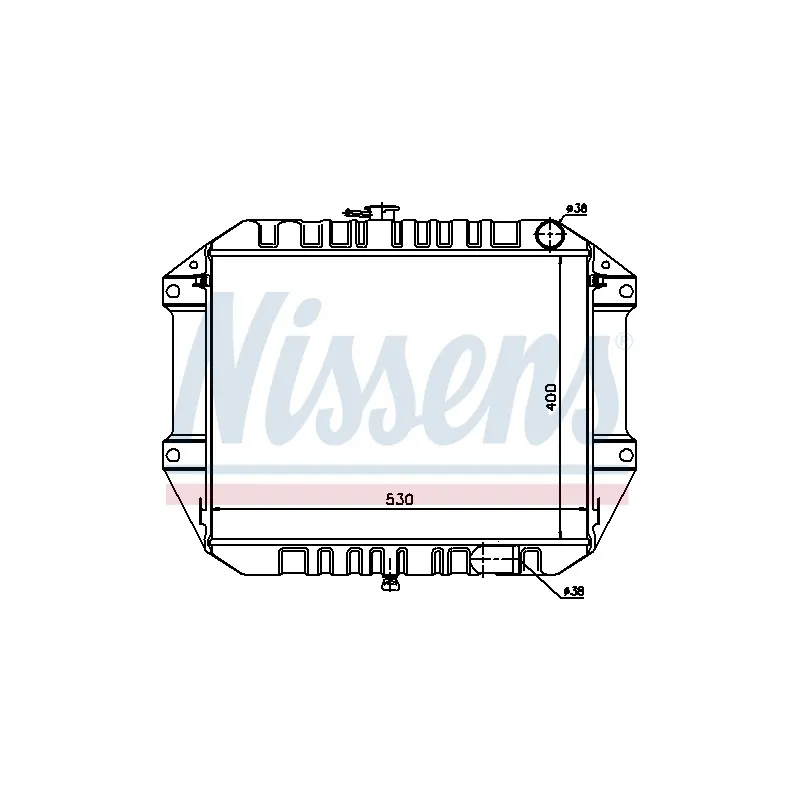 Radiateur, refroidissement du moteur NISSENS 61761