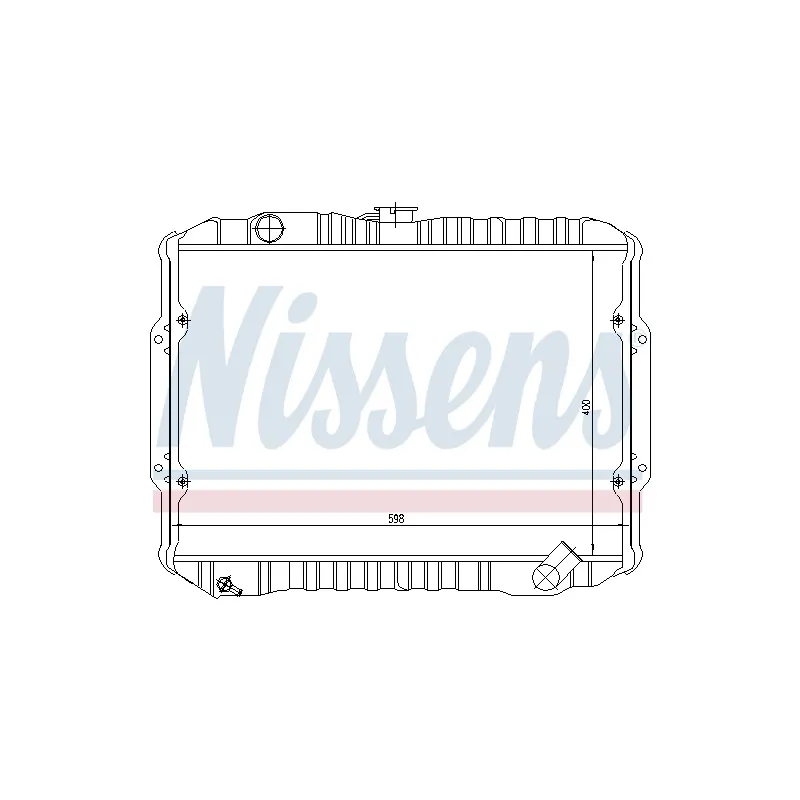 Radiateur, refroidissement du moteur NISSENS 62856