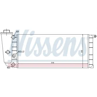 Radiateur, refroidissement du moteur NISSENS