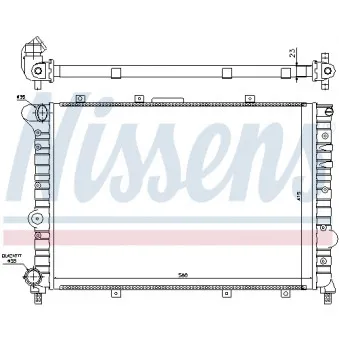 Radiateur, refroidissement du moteur NISSENS 699986