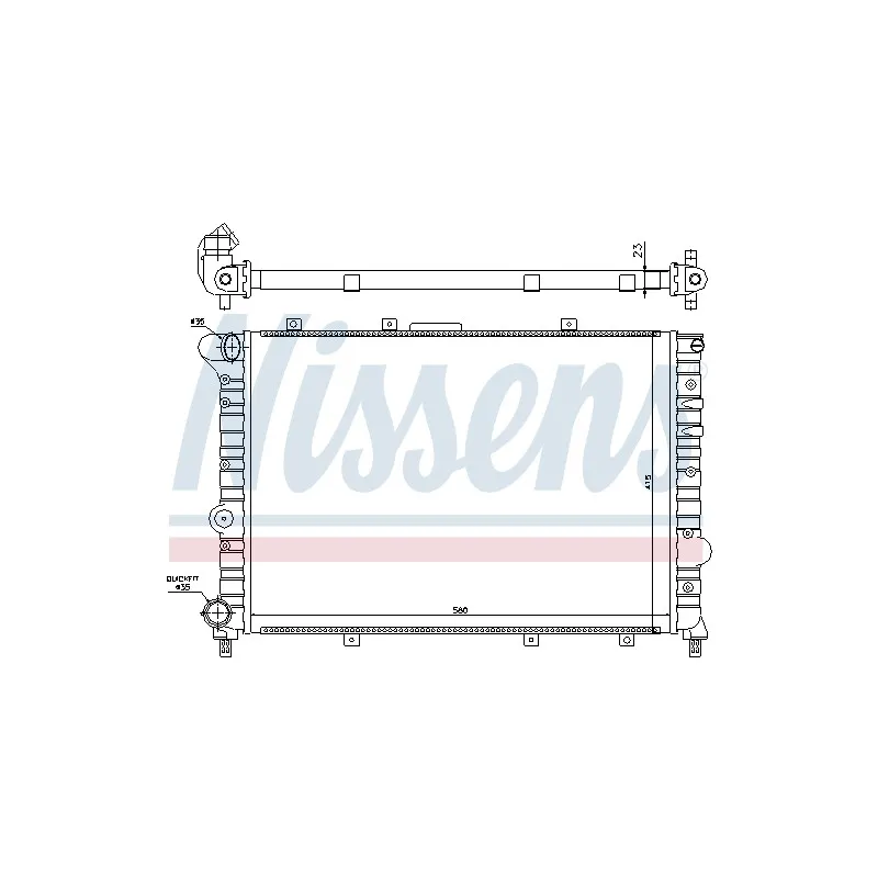 Radiateur, refroidissement du moteur NISSENS 699986