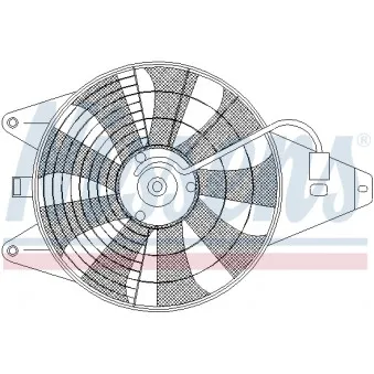 Ventilateur, condenseur de climatisation NISSENS 85375