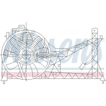 Ventilateur, refroidissement du moteur NISSENS 85445