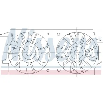 Ventilateur, refroidissement du moteur NISSENS 85461