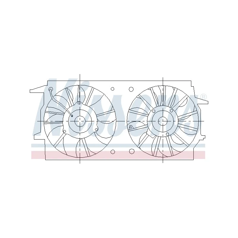 Ventilateur, refroidissement du moteur NISSENS 85461