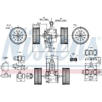 Pulseur d'air habitacle NISSENS 87117