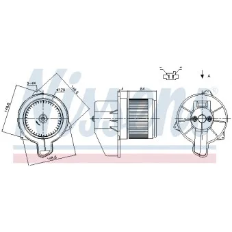 Pulseur d'air habitacle NISSENS