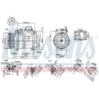 Compresseur, climatisation NISSENS 89093