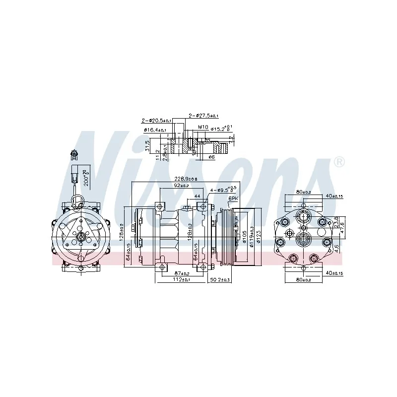 Compresseur, climatisation NISSENS 89150