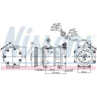 Compresseur, climatisation NISSENS 89164