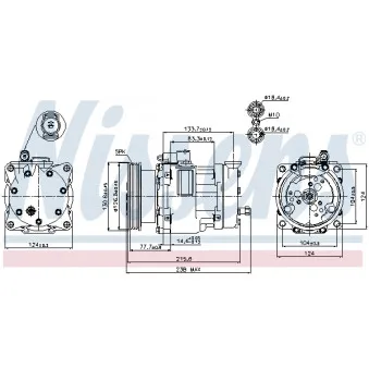 Compresseur, climatisation NISSENS 89187