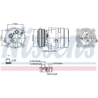 Compresseur, climatisation NISSENS 89259