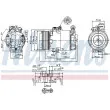 Compresseur, climatisation NISSENS 89322 - Visuel 1