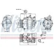 Compresseur, climatisation NISSENS 89520 - Visuel 1