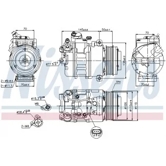 Compresseur, climatisation NISSENS 89574