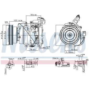 Compresseur, climatisation NISSENS 89576