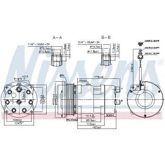 Compresseur, climatisation NISSENS 89703