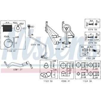 Kit de montage, turbo NISSENS