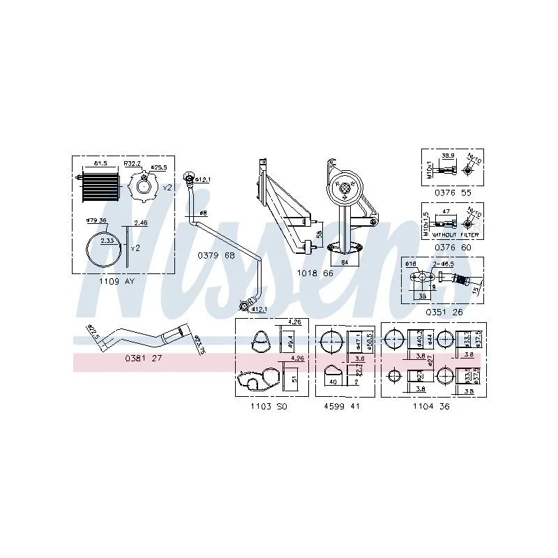 Kit de montage, turbo NISSENS 9300910