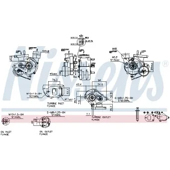 Turbocompresseur, suralimentation NISSENS 93027