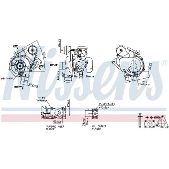 Turbocompresseur, suralimentation NISSENS 93094