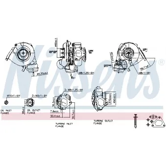 Turbocompresseur, suralimentation NISSENS 93109