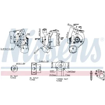 Turbocompresseur, suralimentation NISSENS 93186