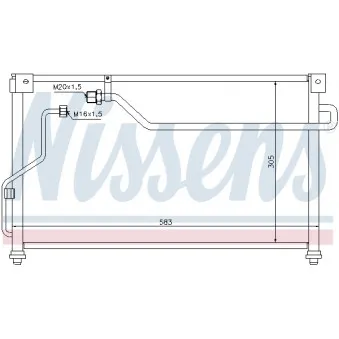 Condenseur, climatisation NISSENS 94293