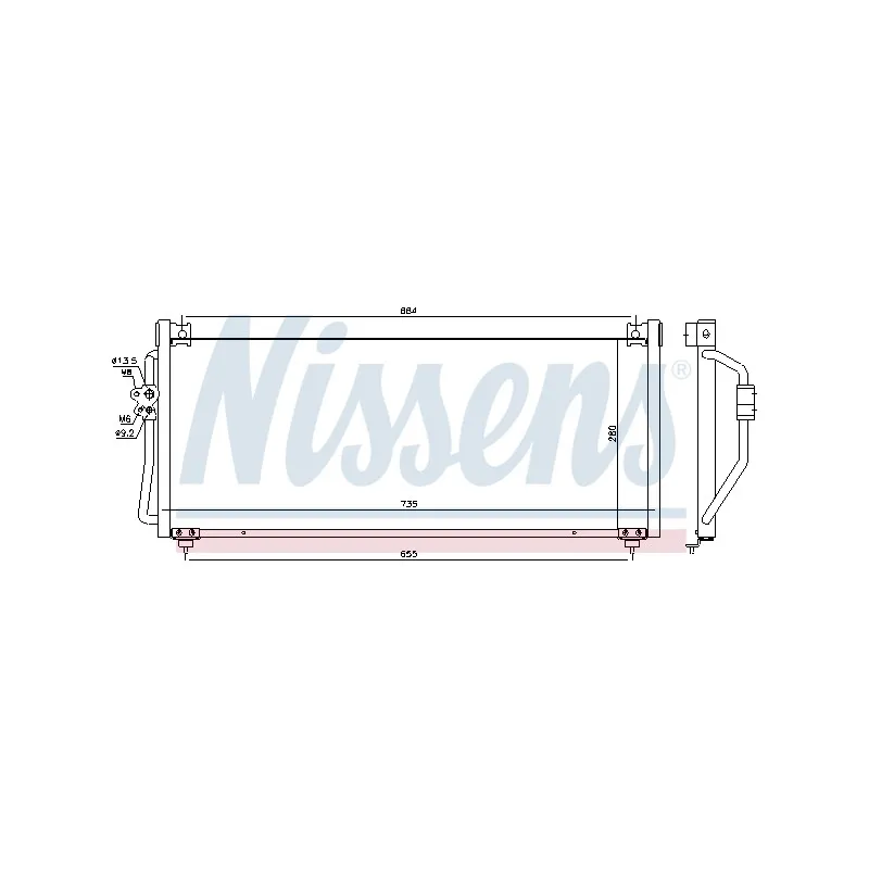 Condenseur, climatisation NISSENS 94368