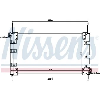 Condenseur, climatisation NISSENS