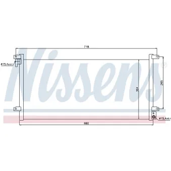 Condenseur, climatisation NISSENS 94756