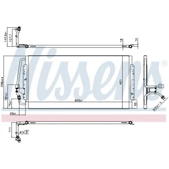 Condenseur, climatisation NISSENS 94843