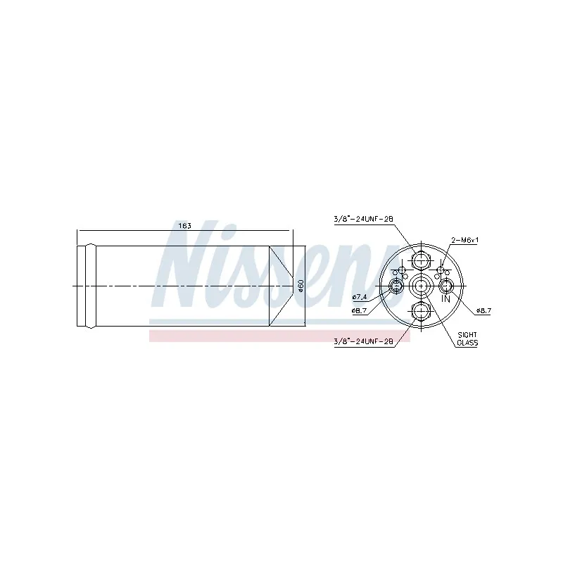 Filtre déshydratant, climatisation NISSENS 95523