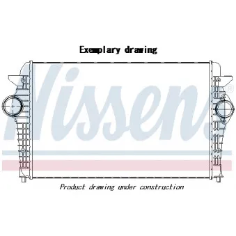 Intercooler, échangeur NISSENS 96675