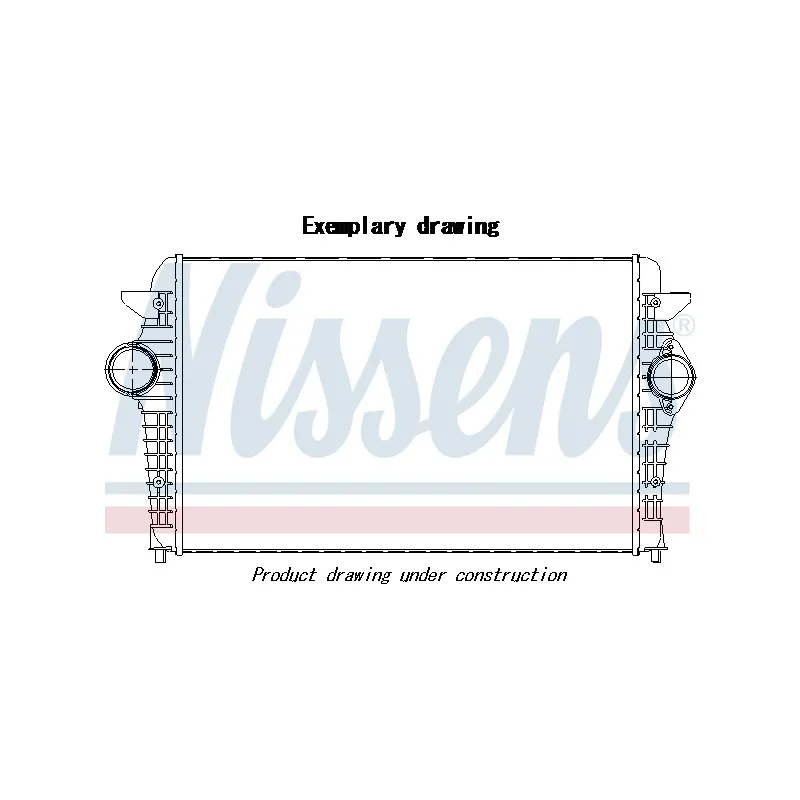 Intercooler, échangeur NISSENS 96675