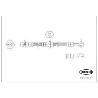 Flexible de frein CORTECO 49401970